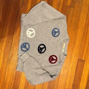 Vintage Havana peace sweatshirt 7/8 barley worn cropped